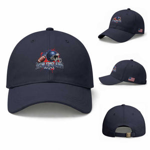 New England Athletic Helmet Graphic Paint Splatter Graphic Baseball Cap Patriotic Game Day Sports Fan