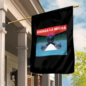 Chinga La Migra Red Eye Laser Loon Garden Flag Political Resist Ice Minnesota Protest TS02 Print Your Wear