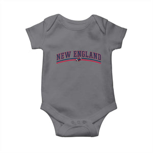 Vintage New England Pride Retro Varsity Athletic Style Graphic Baby Onesie Game Day Sports Fan