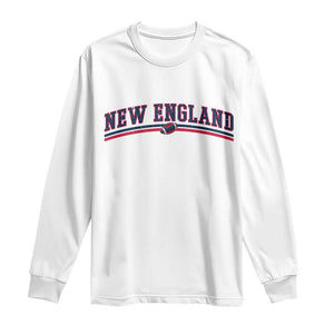 Vintage New England Pride Retro Varsity Athletic Style Graphic Long Sleeve Shirt Game Day Sports Fan
