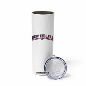 Vintage New England Pride Retro Varsity Athletic Style Graphic Skinny Tumbler Game Day Sports Fan