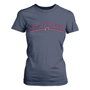 Vintage New England Pride Retro Varsity Athletic Style Graphic T Shirt For Women Game Day Sports Fan