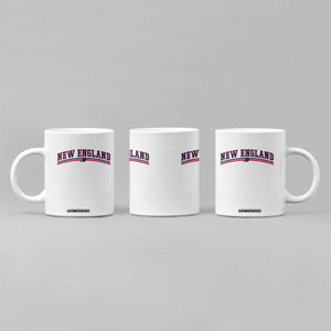 Vintage New England Pride Retro Varsity Athletic Style Graphic Coffee Mug Game Day Sports Fan