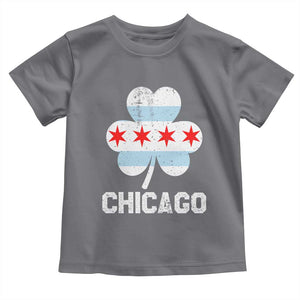 Chicago St Patricks Day Toddler T Shirt South Side Irish Pride Shamrock TS02 Charcoal Print Your Wear