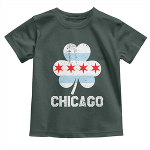 Chicago St Patricks Day Toddler T Shirt South Side Irish Pride Shamrock TS02 Dark Forest Green Print Your Wear