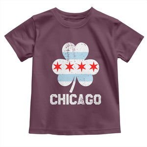 Chicago St Patricks Day Toddler T Shirt South Side Irish Pride Shamrock TS02 Maroon Print Your Wear