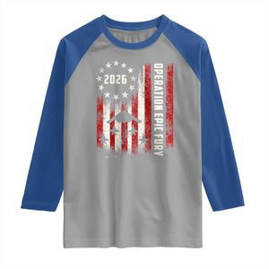 Operation Epic Fury 2026 American Flag Bomber Raglan Shirt B2 Spirit Patriotic Air Dominance TS02 Sport Gray Royal Print Your Wear
