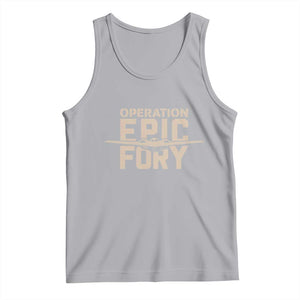 Operation Epic Fury Stealth Bomber Silhouette Tank Top Patriotic B2 Spirit Aviation Statement TS02 Athletic Heather Print Your Wear