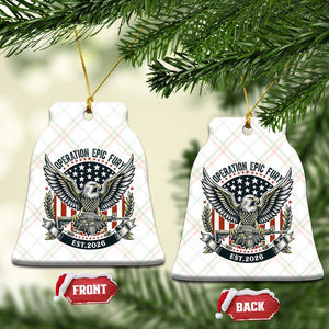 Operation Epic Fury Patriotic Eagle Crest Est 2026 Ceramic Ornament American Strength Freedom TS02 Print Your Wear