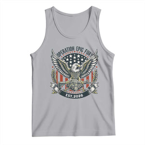 Operation Epic Fury Patriotic Eagle Crest Est 2026 Tank Top American Strength Freedom TS02 Athletic Heather Print Your Wear