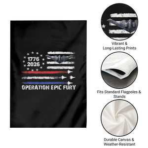 Operation Epic Fury 1776 2026 American Flag Aviation Garden Flag Freedom Anniversary Statement TS02 Print Your Wear