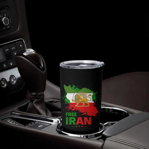 Free Iran Lion And Sun Map Graphic Tumbler Cup Persian Heritage Freedom Support TS02 Print Your Wear