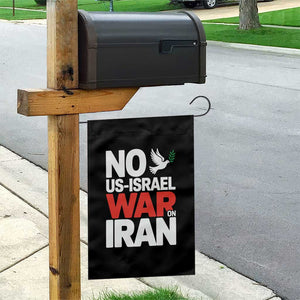 No US Israel War On Iran Garden Flag Anti War Peace Dove TS02 Print Your Wear