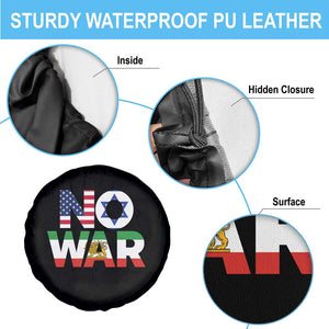 No War USA Israel Iran Flags Spare Tire Cover Anti War Protest Political Statement TS02 Print Your Wear