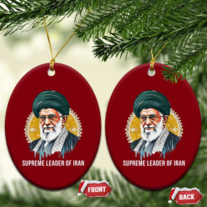 Supreme Leader Of Iran Graphic Portrait Ceramic Ornament Iranian Political Figure TS02 Print Your Wear