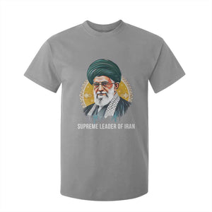 Supreme Leader Of Iran Graphic Portrait T Shirt For Kid Iranian Political Figure TS02 Sport Gray Print Your Wear