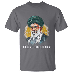 Supreme Leader Of Iran Graphic Portrait T Shirt Iranian Political Figure TS02 Charcoal Print Your Wear