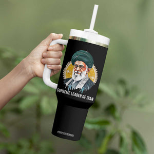 Supreme Leader Of Iran Graphic Portrait Tumbler With Handle Iranian Political Figure TS02 Print Your Wear