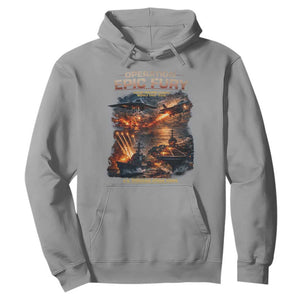 Operation Epic Fury Strike Mission 2026 Graphic Hoodie U.S. Strategic Strike Force Military Action TS02 Sport Gray Print Your Wear