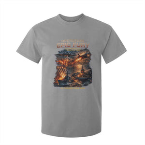 Operation Epic Fury Strike Mission 2026 Graphic T Shirt For Kid U.S. Strategic Strike Force Military Action TS02 Sport Gray Print Your Wear