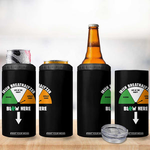 Irish Breathalyzer Blow Here Funny Drinking Gauge 4 in 1 Can Cooler Tumbler St Patricks Day Party Offensive Adult Humor TS02 Print Your Wear