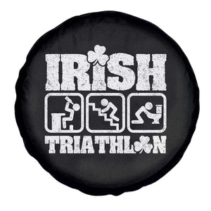 Irish Triathlon Funny Drinking Challenge Spare Tire Cover St Patricks Day Beer Party Humor TS02 Print Your Wear