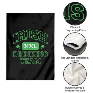 Irish Drinking Team XXL Funny St Patricks Day Party Squad Garden Flag TS02 Print Your Wear