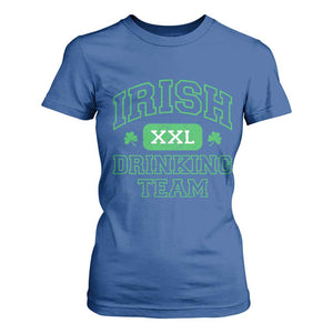 Irish Drinking Team XXL Funny St Patricks Day Party Squad T Shirt For Women TS02 Royal Blue Print Your Wear