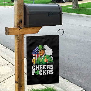 Cheers Fckers Funny Trump Irish Toast Garden Flag St Patricks Day Drinking Humor TS02 Print Your Wear
