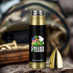 Cheers Fckers Funny Trump Irish Toast Bullet Tumbler St Patricks Day Drinking Humor TS02 Print Your Wear