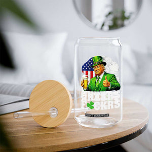 Cheers Fckers Funny Trump Irish Toast Glass Can St Patricks Day Drinking Humor TS02 Print Your Wear
