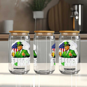 Cheers Fckers Funny Trump Irish Toast Glass Can St Patricks Day Drinking Humor TS02 Print Your Wear