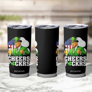 Cheers Fckers Funny Trump Irish Toast Tumbler Cup St Patricks Day Drinking Humor TS02 Print Your Wear