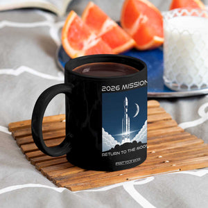 Future Lunar Mission 2026 Coffee Mug Rocket Launch Lunar Orbit Space Exploration TS02 Print Your Wear