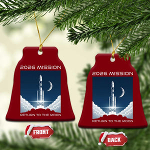 Future Lunar Mission 2026 Ceramic Ornament Rocket Launch Lunar Orbit Space Exploration TS02 Print Your Wear