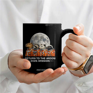 2026 Mission Lunar Orbit Animal Crew Coffee Mug Funny Capybara Raccoon Opossum Skunk Astronauts TS02 Print Your Wear
