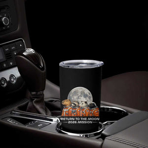 2026 Mission Lunar Orbit Animal Crew Tumbler Cup Funny Capybara Raccoon Opossum Skunk Astronauts TS02 Print Your Wear