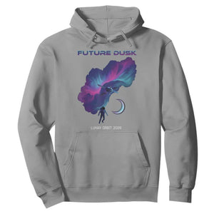 Future Dusk Lunar Orbit 2026 Hoodie Cosmic Nebula Astronaut n Satellite Space Exploration TS02 Sport Gray Print Your Wear