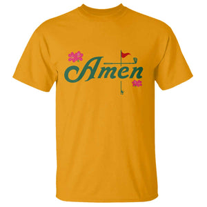 Golf Lover Amen Azalea Graphic T Shirt Augusta Georgia Traditions Golfing Fan TS02 Gold Print Your Wear