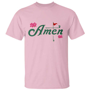 Golf Lover Amen Azalea Graphic T Shirt Augusta Georgia Traditions Golfing Fan TS02 Light Pink Print Your Wear