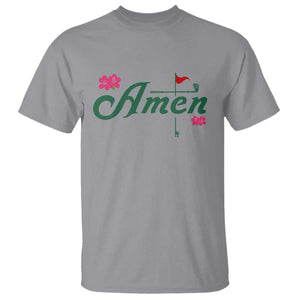 Golf Lover Amen Azalea Graphic T Shirt Augusta Georgia Traditions Golfing Fan TS02 Sport Gray Print Your Wear