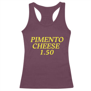 Pimento Cheese One Fifty Funny Golf Snack Racerback Tank Top Georgia Golfing Traditions Lover Humor TS02 Maroon Print Your Wear