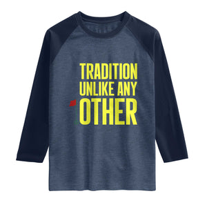 Tradition Unlike Any Other Georgia Golfing Raglan Shirt for Golf Lover Augusta Sports TS02 Heather Denim Navy Print Your Wear