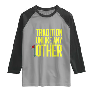 Tradition Unlike Any Other Georgia Golfing Raglan Shirt for Golf Lover Augusta Sports TS02 Sport Gray Black Print Your Wear