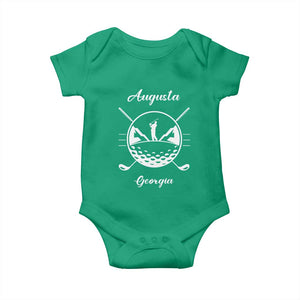 Augusta Georgia Golfing Lover Baby Onesie Southern Sports Traditions Retro Varsity Golf Fan TS02 Irish Green Print Your Wear