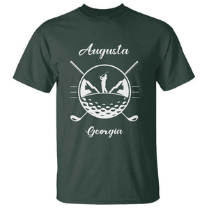 Augusta Georgia Golfing Lover T Shirt Southern Sports Traditions Retro Varsity Golf Fan TS02 Dark Forest Green Print Your Wear