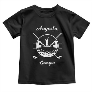 Augusta Georgia Golfing Lover Toddler T Shirt Southern Sports Traditions Retro Varsity Golf Fan TS02 Black Print Your Wear