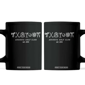 Augusta Golf Club Est 1934 Preppy Coquette Bows Coffee Mug Southern Golfing Girl Aesthetic Lifestyle TS02 Black Print Your Wear