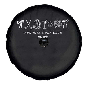 Augusta Golf Club Est 1934 Preppy Coquette Bows Spare Tire Cover Southern Golfing Girl Aesthetic Lifestyle TS02 Print Your Wear