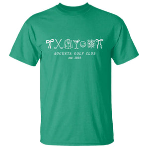 Augusta Golf Club Est 1934 Preppy Coquette Bows T Shirt Southern Golfing Girl Aesthetic Lifestyle TS02 Irish Green Print Your Wear